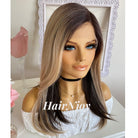 Balayage Ombre Highlights Lace Front Wig - HairNjoy