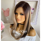 Balayage Ombre Highlights Lace Front Wig - HairNjoy