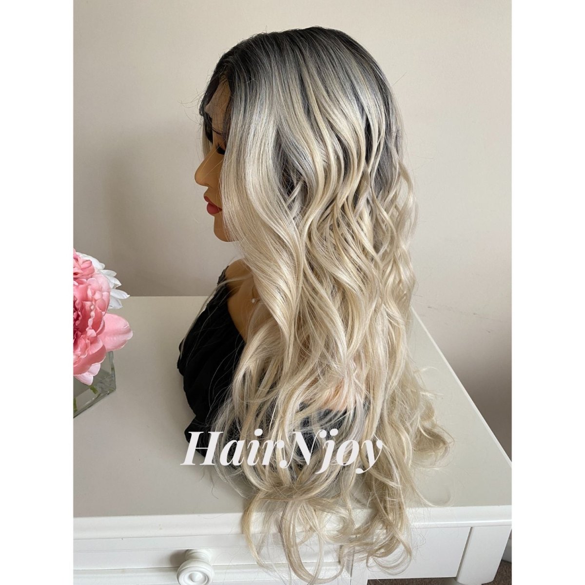 Balayage Ombre Wavy Lace Front Wig - HairNjoy