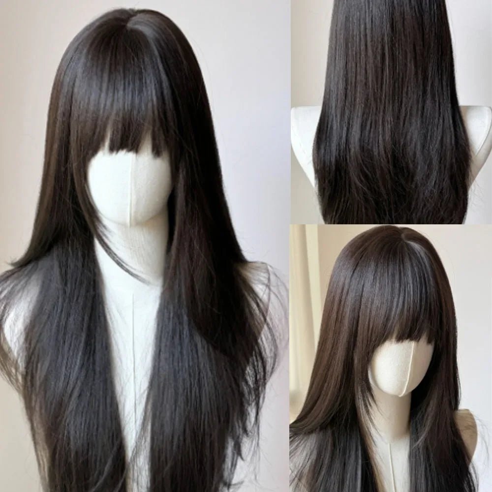 Black Lolita Straight Wig - HairNjoy