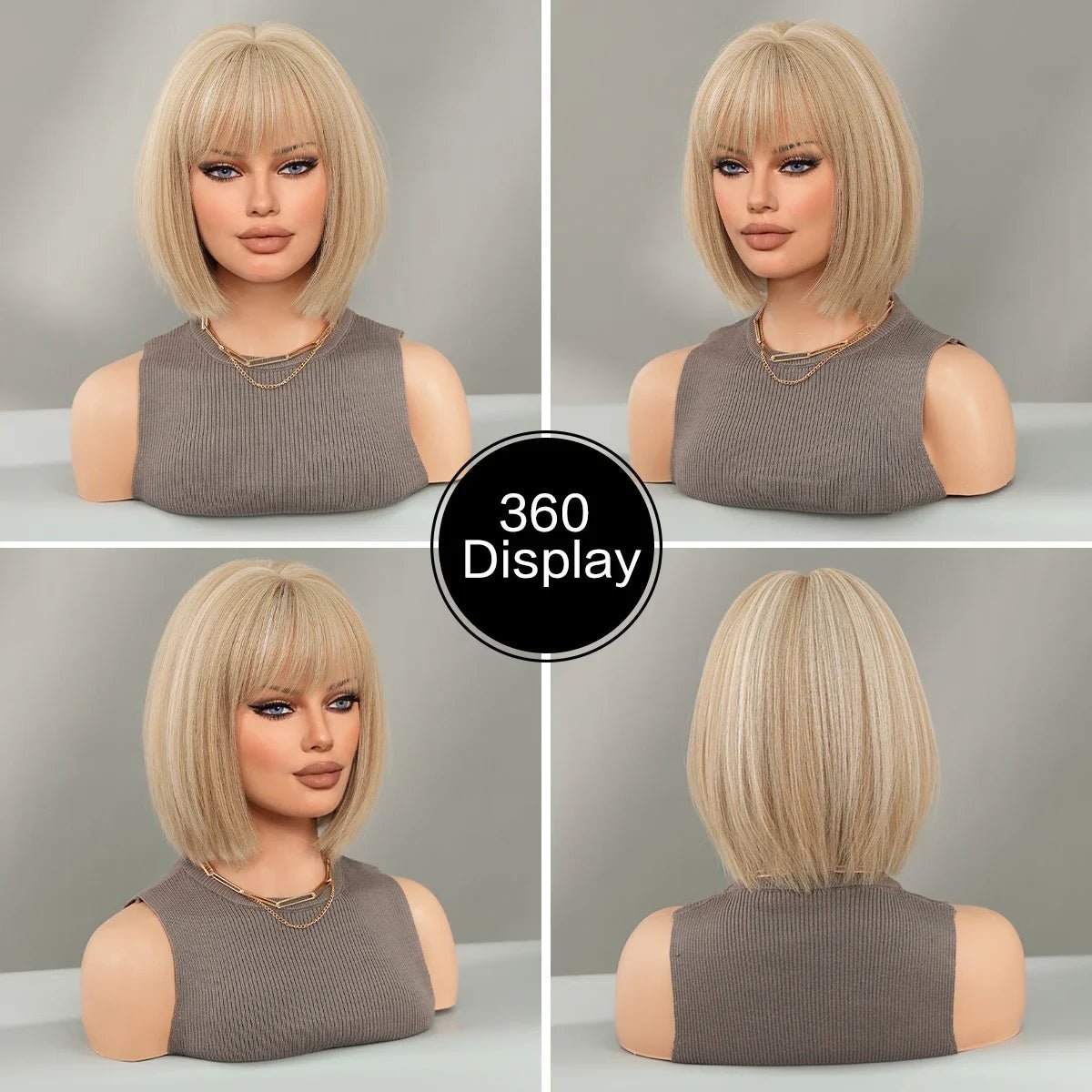 Blonde Bob Cosplay Wig - HairNjoy