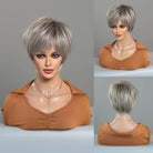 Blonde Short Wig with Bangs - HairNjoy