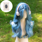 Blue Long Wavy Synthetic Wig - HairNjoy