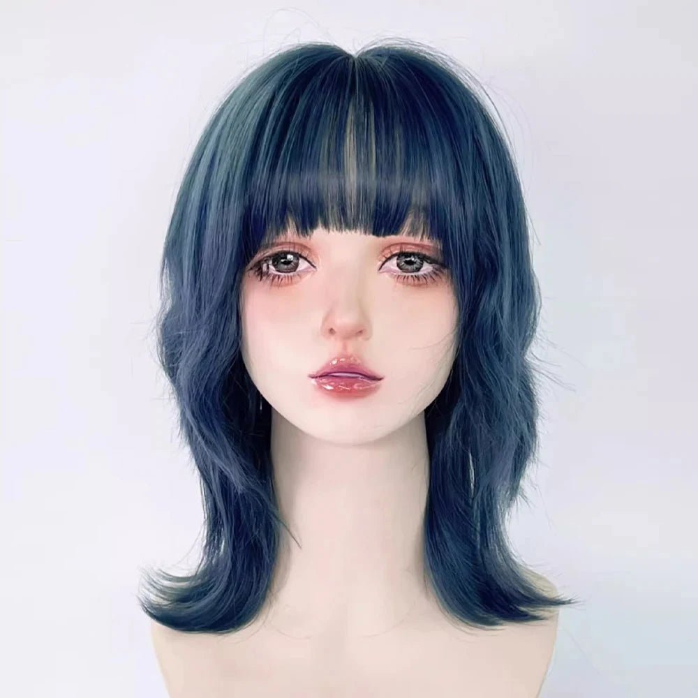 Blue Mullet Cosplay Wig - HairNjoy