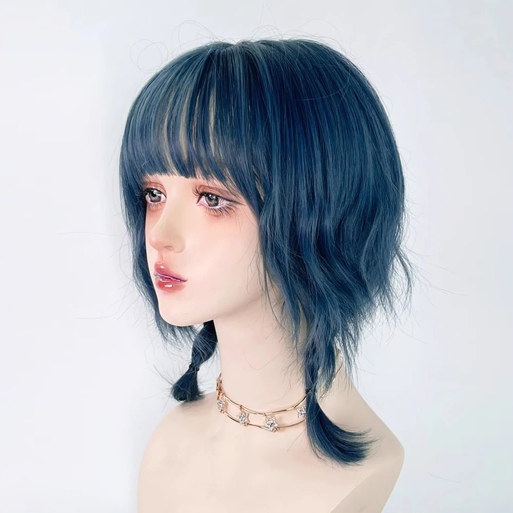 Blue Mullet Cosplay Wig - HairNjoy