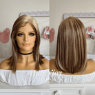Brown Blonde Highlight Bob Lace Front Wig - HairNjoy