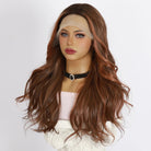 Brown Gradient Wavy Lace Front Wig - HairNjoy