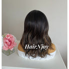 Brown Highlights 13x4 Deep Lace Front Body Wave Wig - HairNjoy