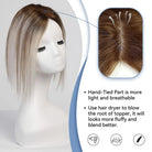 Brown Ombre Silk Hair Topper - HairNjoy