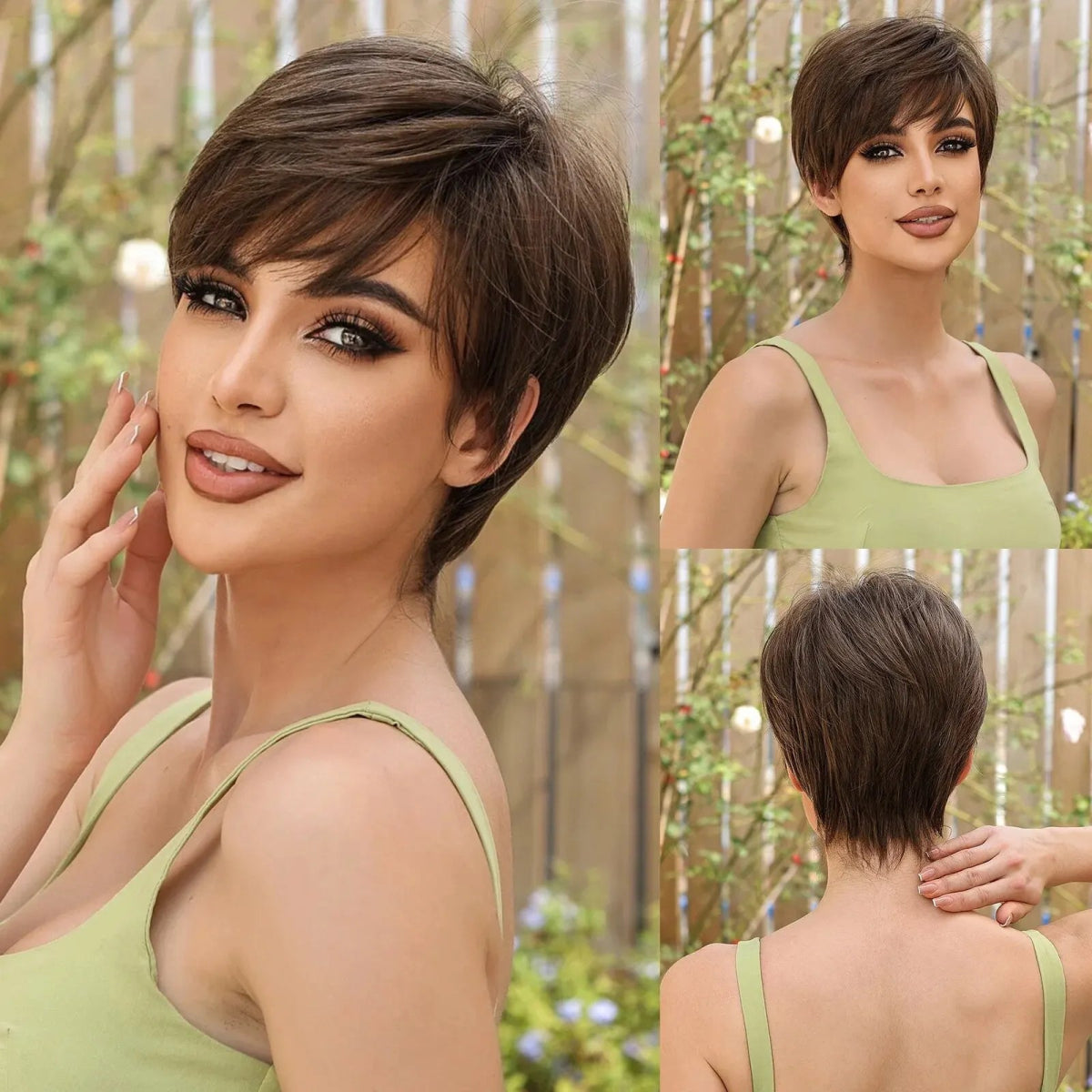 Brown Pixie Cut Wig - HairNjoy