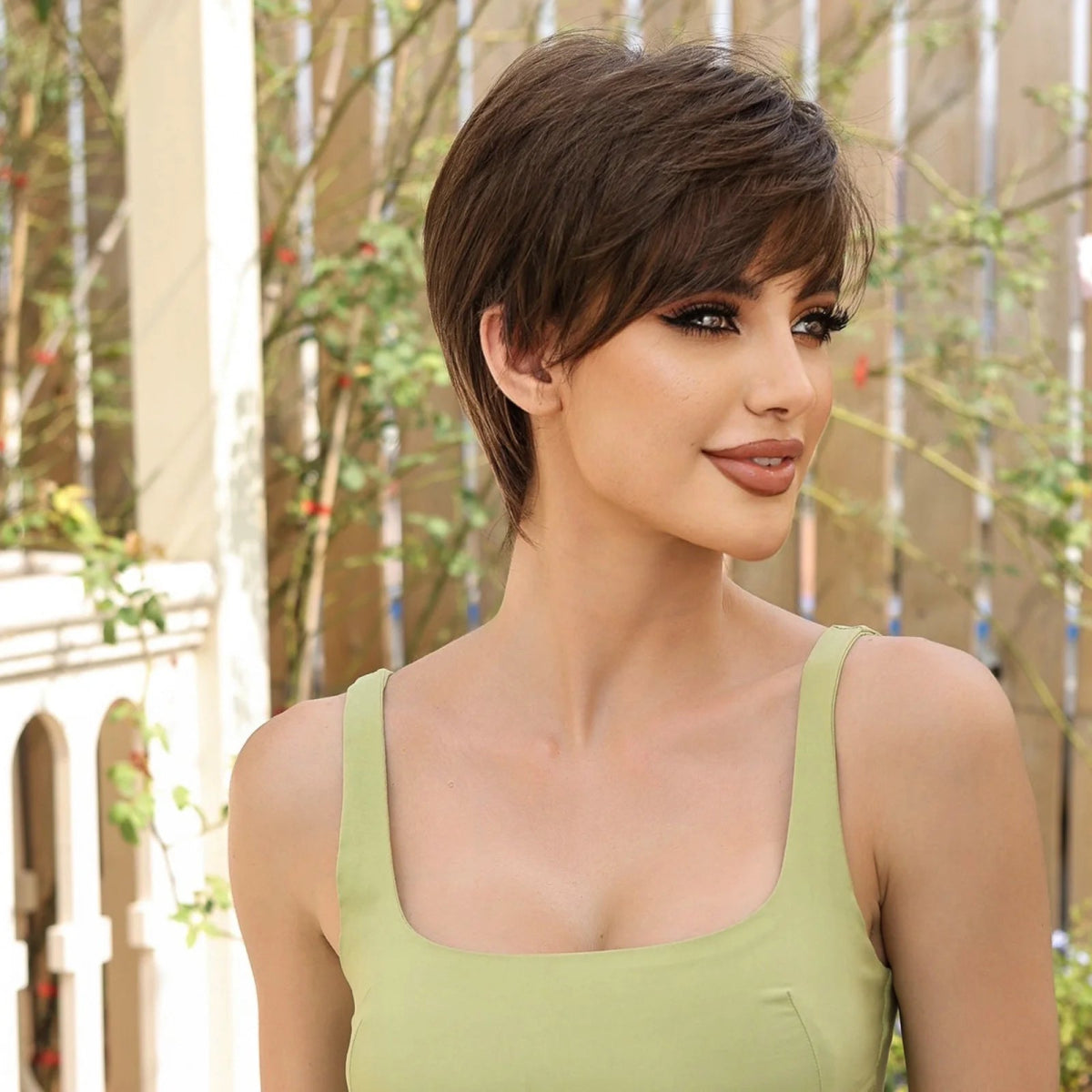 Brown Pixie Cut Wig - HairNjoy