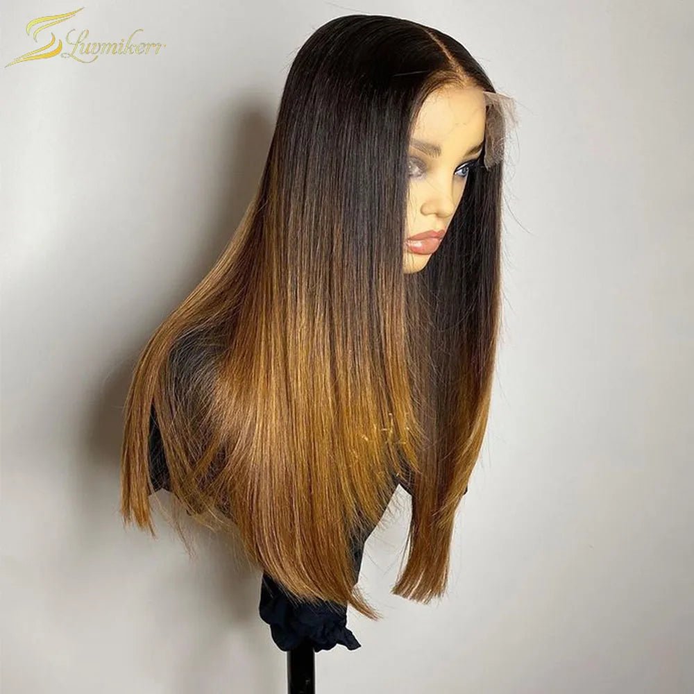 Brown Straight HD Lace Wig - HairNjoy