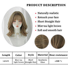 Brown Wavy Synthetic Wig - HairNjoy