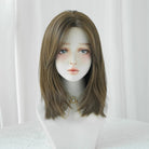 Brown Wavy Synthetic Wig - HairNjoy