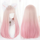 Charm & Elegance: Pink Wig - HairNjoy