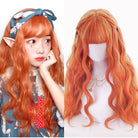 Charm & Elegance: Wavy Orange Wig - HairNjoy