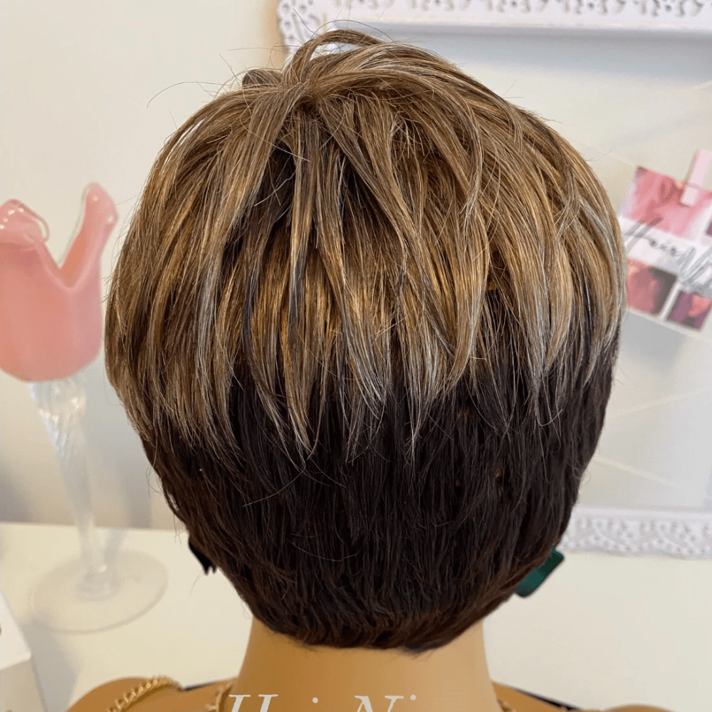 Chic Short Pixie Cut Wig with Bangs - HairNjoy