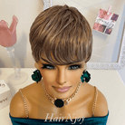Chic Short Pixie Cut Wig with Bangs - HairNjoy