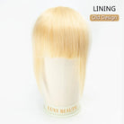 Clip - In 3D Blunt Cut Human Hair Bangs with 3 Clips - HairNjoy