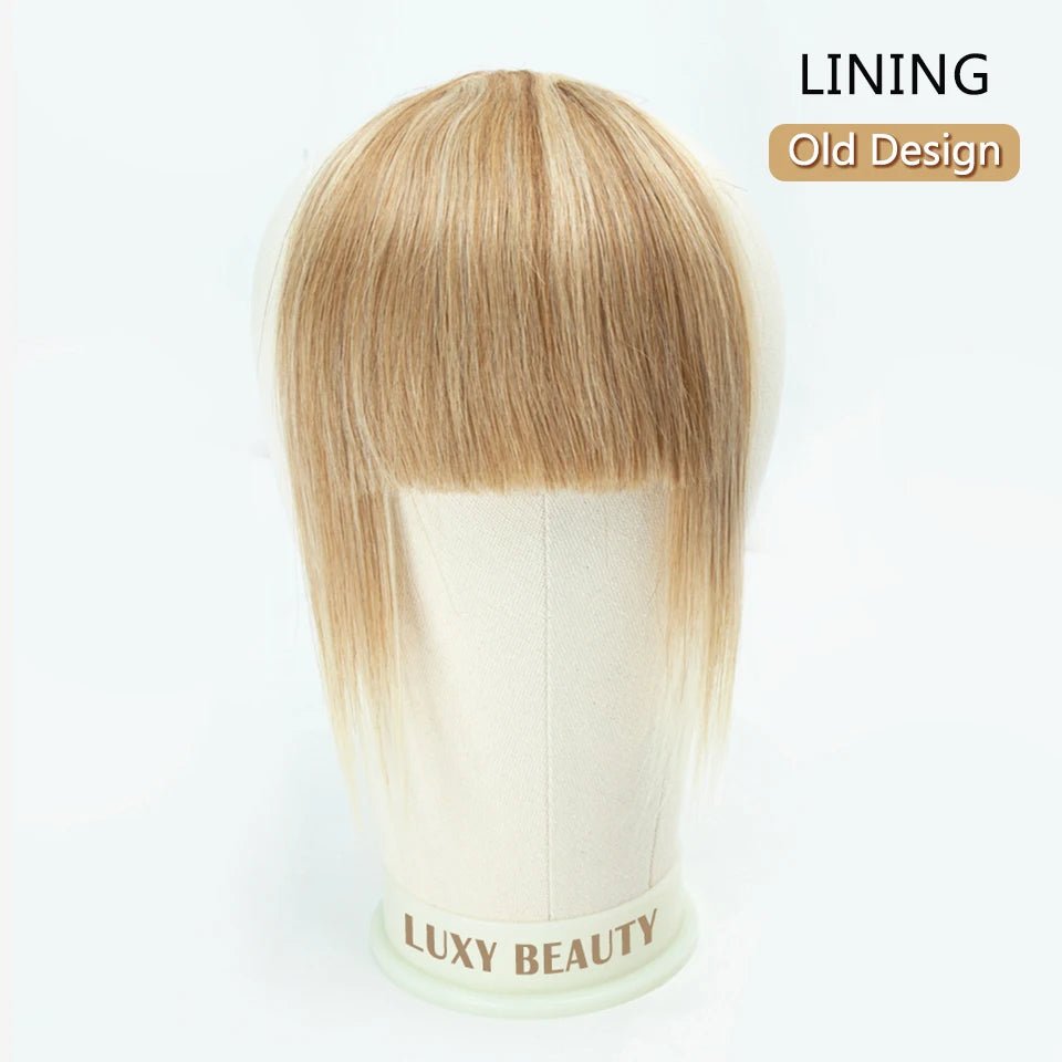 Clip - In 3D Blunt Cut Human Hair Bangs with 3 Clips - HairNjoy