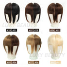 Clip - In 3D Blunt Cut Human Hair Bangs with 3 Clips - HairNjoy