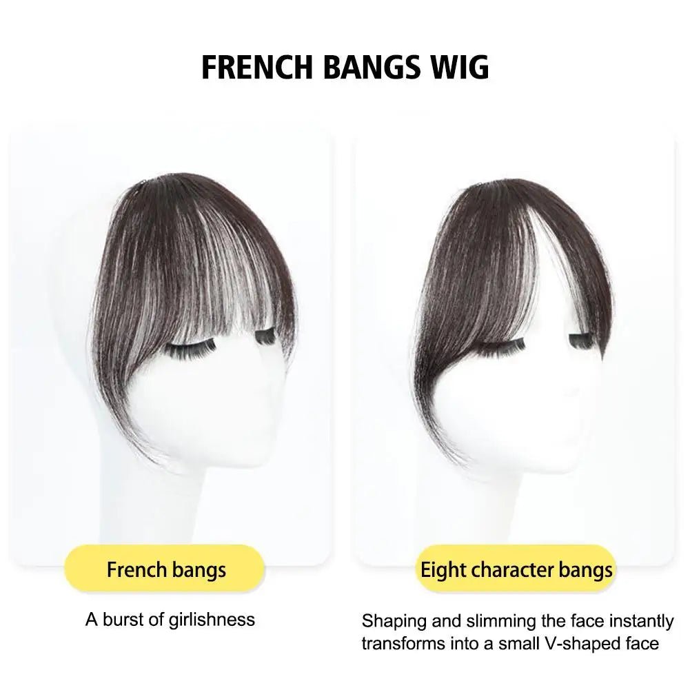 Clip - In Air Bangs Wig with Natural Forehead - HairNjoy