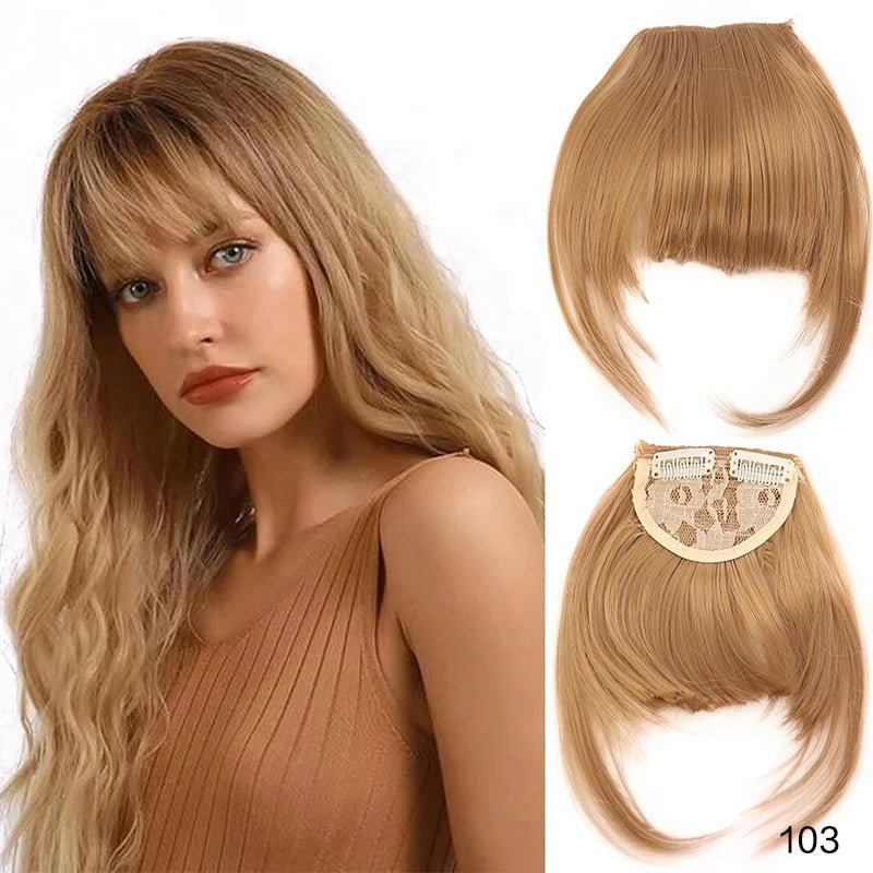 Clip - In Synthetic Blunt Bangs Hair Extension - HairNjoy