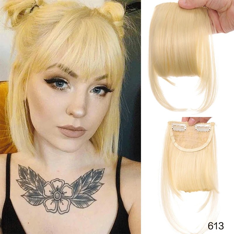 Clip - In Synthetic Blunt Bangs Hair Extension - HairNjoy