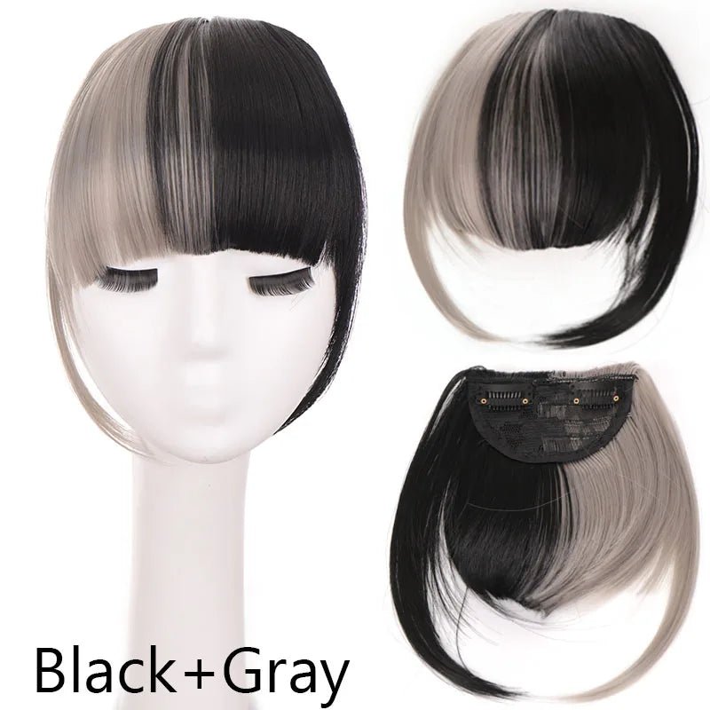 Clip - In Synthetic Blunt Bangs Hair Piece - HairNjoy