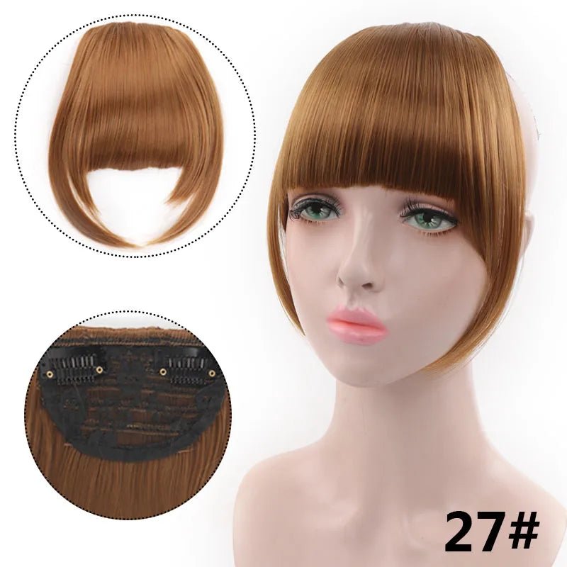 Clip - In Synthetic Blunt Bangs Hair Piece - HairNjoy