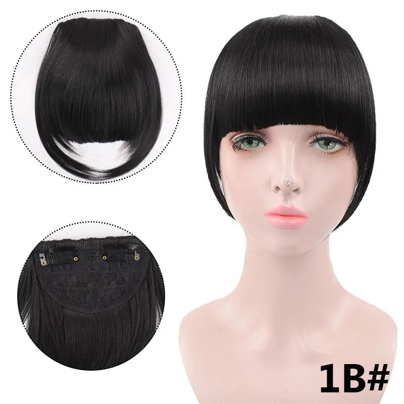 Clip - In Synthetic Blunt Bangs Hair Piece - HairNjoy