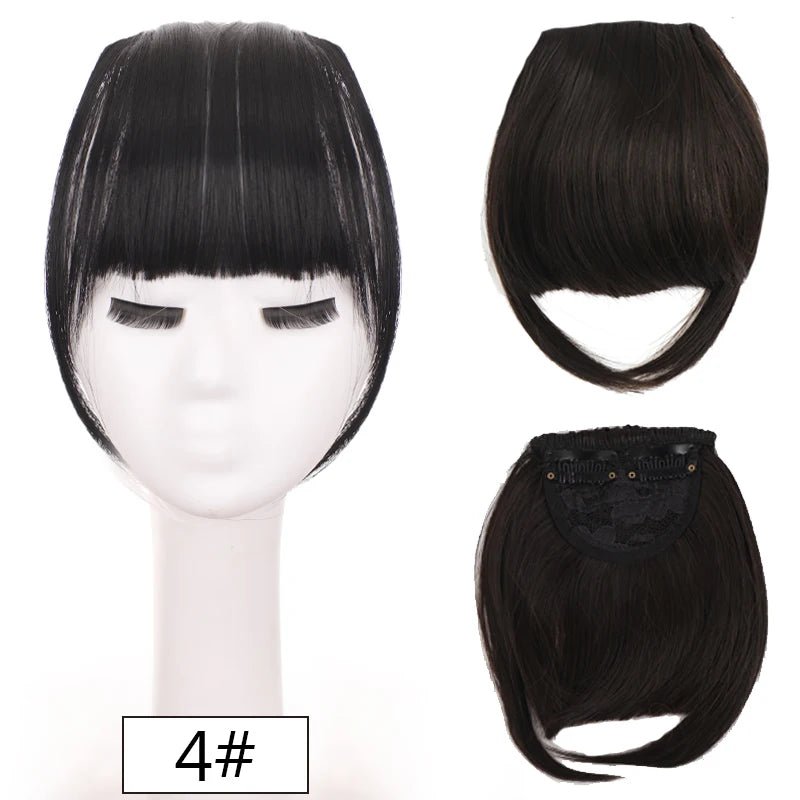 Clip - In Synthetic Blunt Bangs Hair Piece - HairNjoy