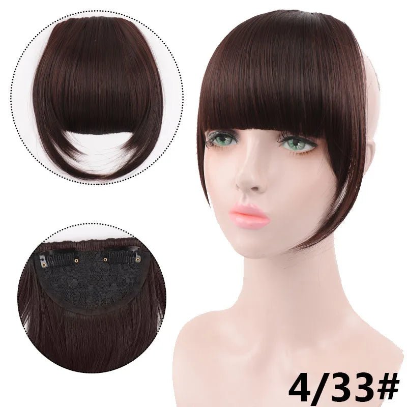 Clip - In Synthetic Blunt Bangs Hair Piece - HairNjoy