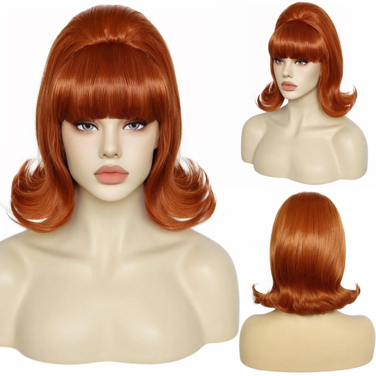 Copper Red Silky Smooth Synthetic Hair Wig - HairNjoy