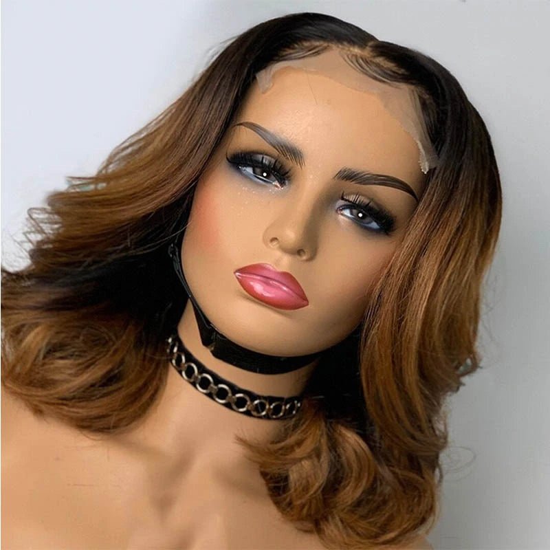 Crowning Ombre Brown Wig Style - HairNjoy