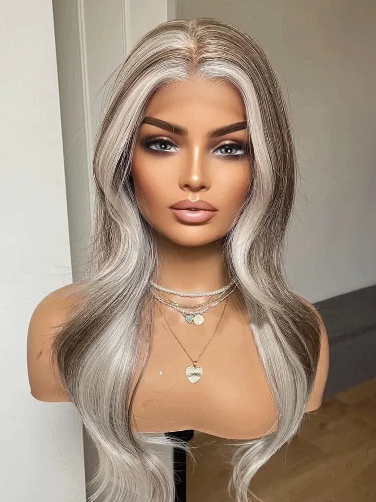 Dark Ash Brown Synthetic Wig - HairNjoy