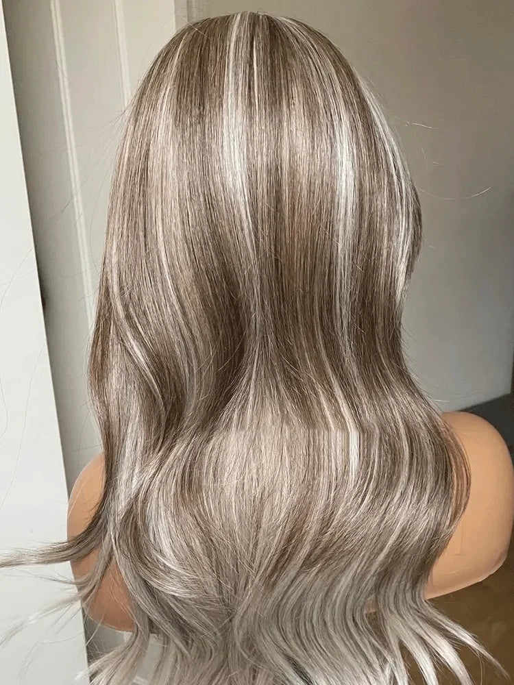 Dark Ash Brown Synthetic Wig - HairNjoy