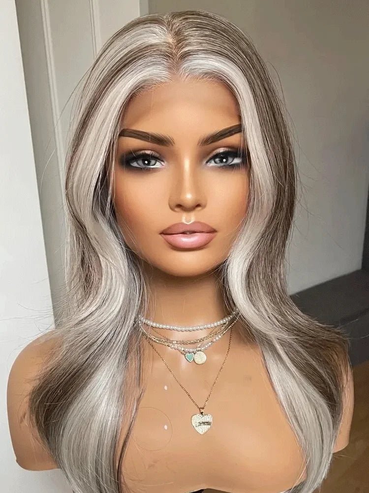 Dark Ash Brown Synthetic Wig - HairNjoy