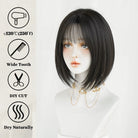 Dark Brown Straight Wig - HairNjoy