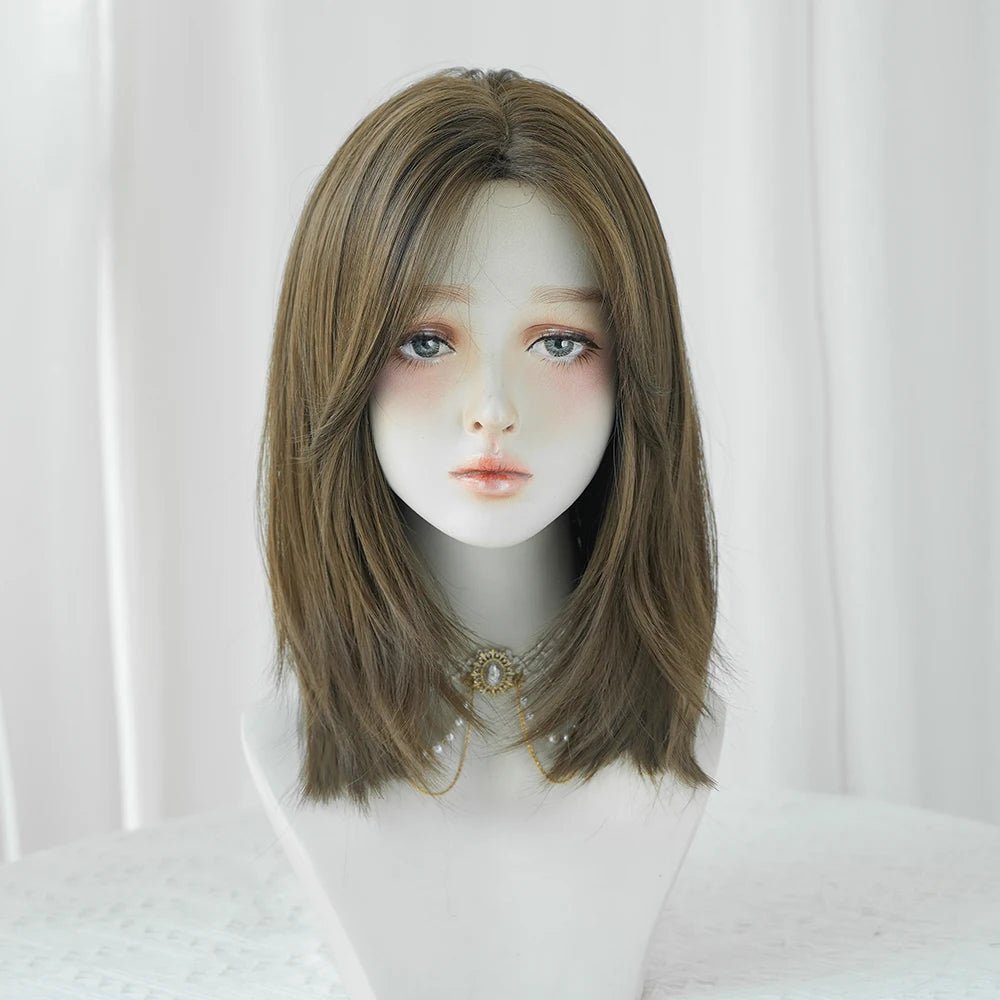 Dark Brown Straight Wig - HairNjoy