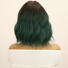 Dark Green Short Wave Wigs With Bangs - HairNjoy