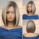 Dark Root Lace Synthetic Wigs - HairNjoy