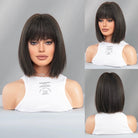 Dark Roots Natural Synthetic Wig - HairNjoy