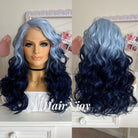 Deep Ocean Blue Body Wave Lace front Wig - HairNjoy