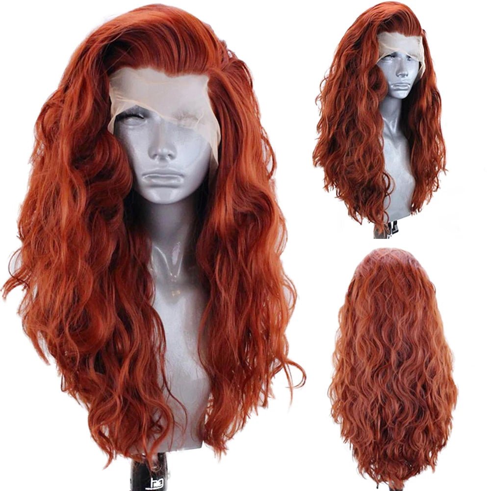 Edgy Orange Synthetic Wig - HairNjoy