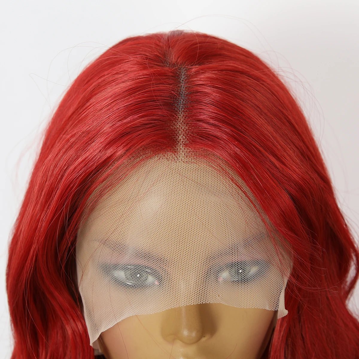 Elegant Long Wavy Red Wig - HairNjoy