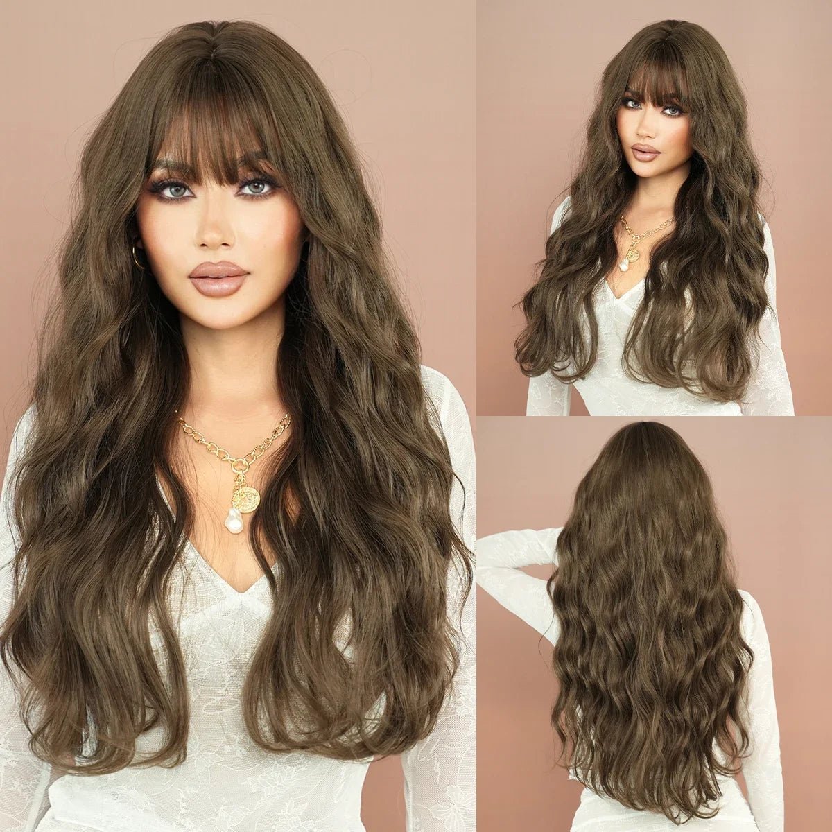 Elegant Long Wavy Wig - HairNjoy