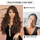 Elegant Natural Synthetic Wigs - HairNjoy