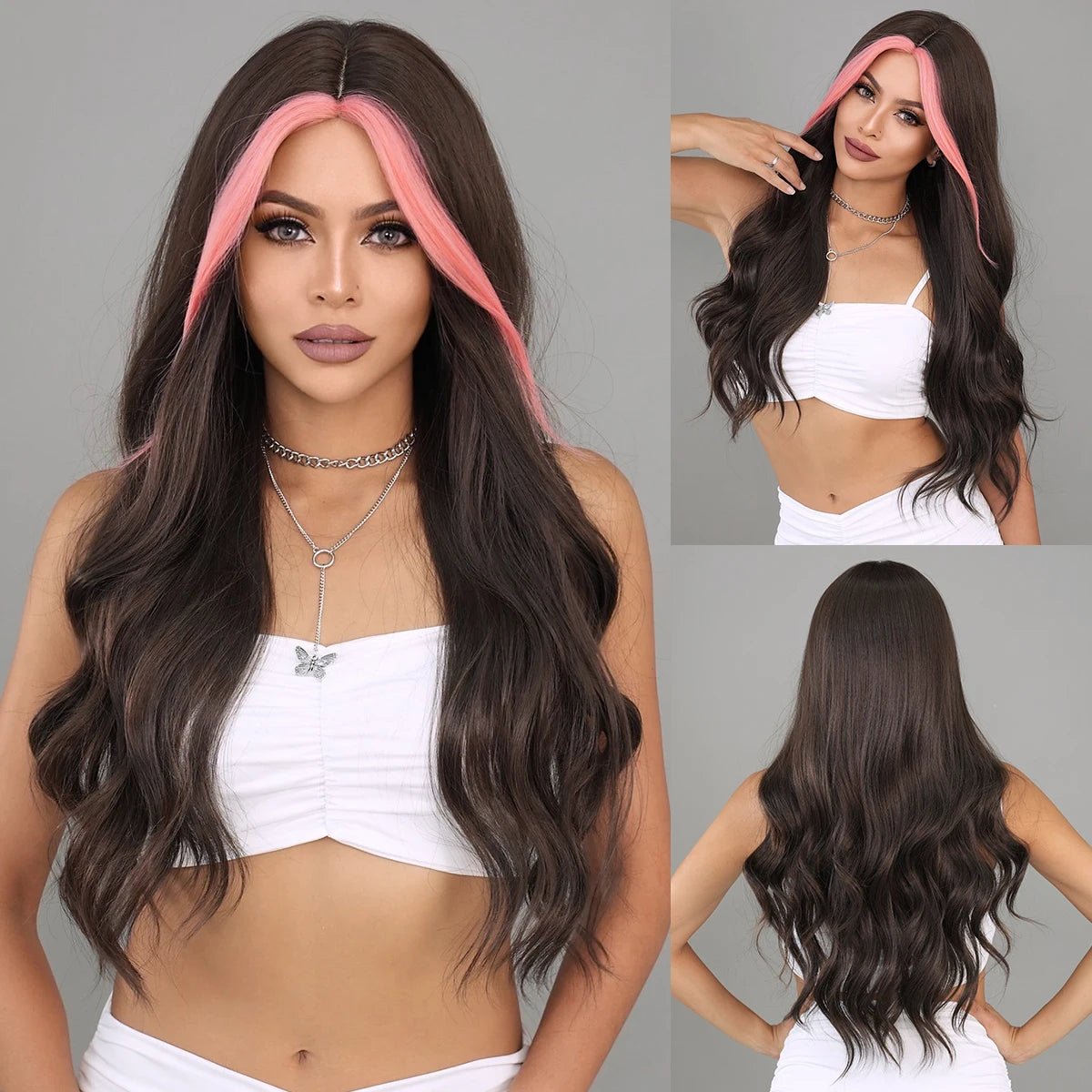 Elegant Natural Synthetic Wigs - HairNjoy