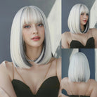 Elegant Short Bob Wig with Bangs - HairNjoy